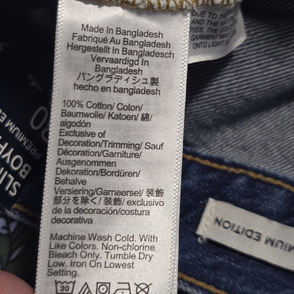 J Crew Womens Premium Edition Patchwork Slim Boyfriend Straight Denim Jeans 30 - Picture 8 of 12